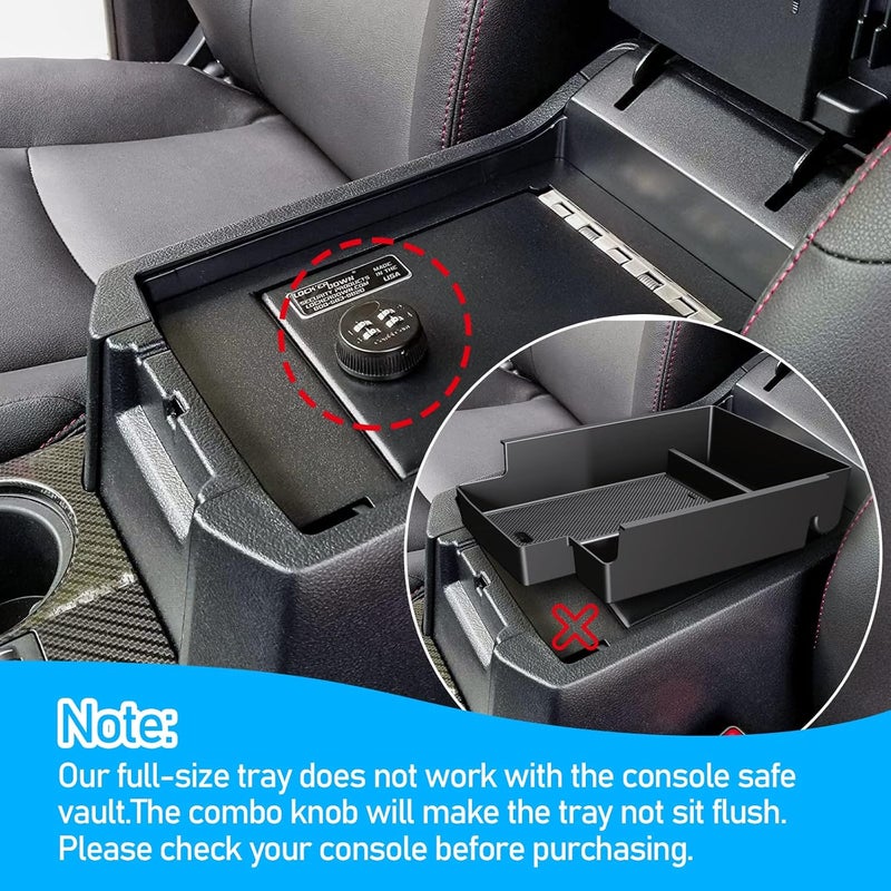DIAMOOKY Upgraded Center Console Organizer for Toyota 4Runner 2024 2023 2022 2021 2020 2019 2018 2017 2016-2010 Full Size Tray Interior Accessories, Insert Armrest Box Secondary Storage ABS Material - Image 3